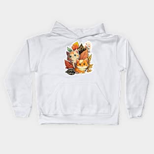 Lovely Cats in Nature Kids Hoodie